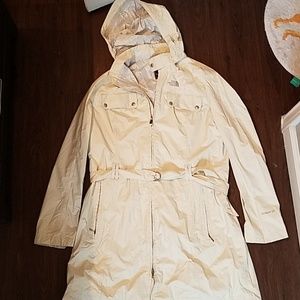 North face rain trench coat
